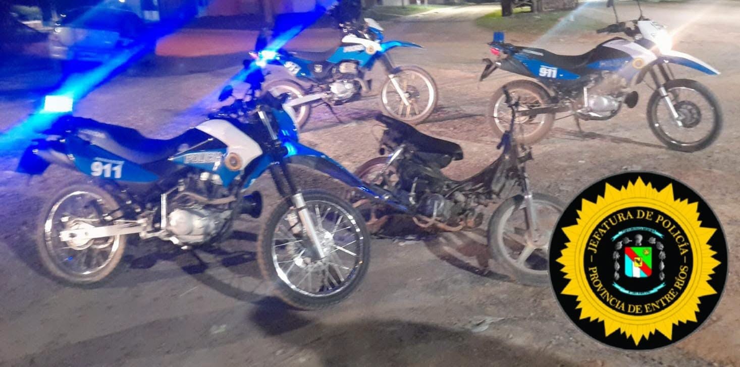 Recuperaron una moto robada y detuvieron a un joven tras un violento episodio en Concepción del Uruguay – Arriba Noticias