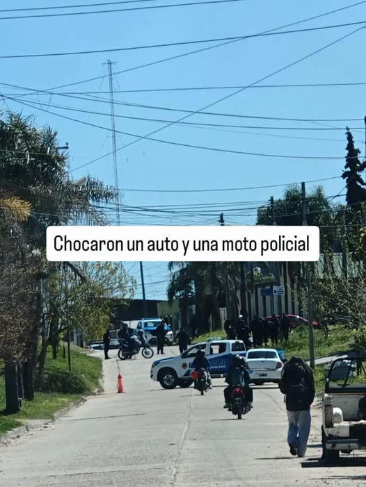 Un funcionario policial en moto resultó con fracturas luego de colisionar contra un auto – Arriba Noticias
